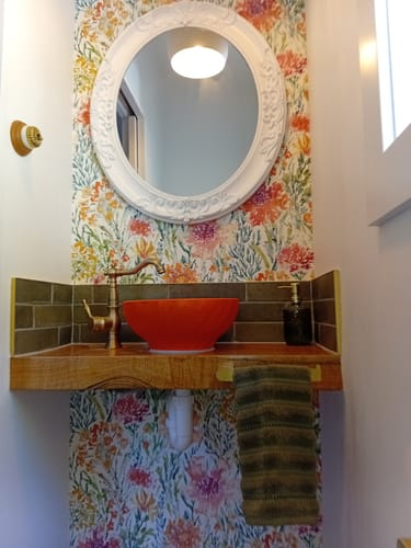 Customer photo review of Aquarell Dreams Wallpaper - Multi