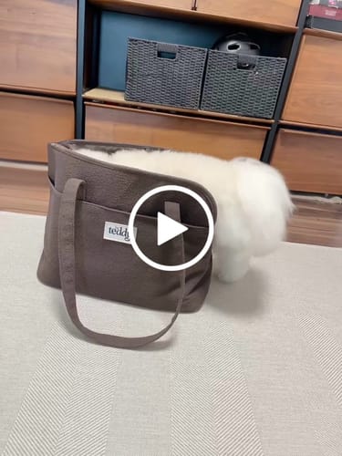 Customer video review of Chocolate┃The Bouclé Carrier