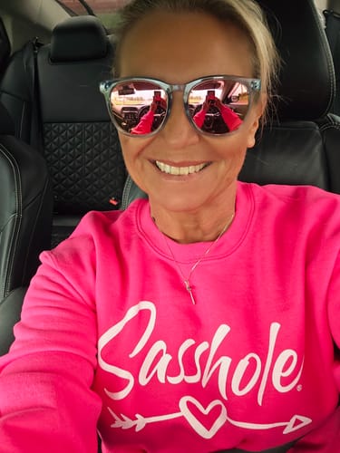 Customer photo review of “Bold. Fearless. Sasshole®.” – Women’s Tank