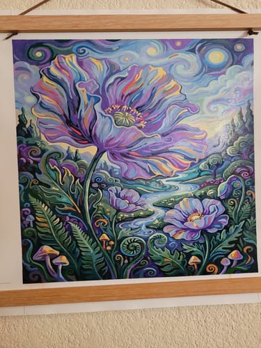 Customer photo review of Moonlit Poppy Fantasy