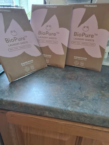Customer photo review of BioPure Eco-Friendly Laundry Sheets - Up To 60 Washes
