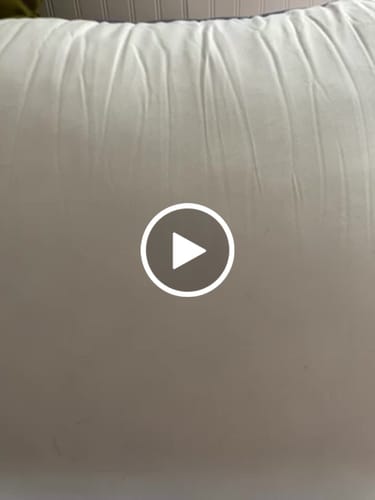 Customer video review of Waterproof & Stain-Resistant Hotel Pillow