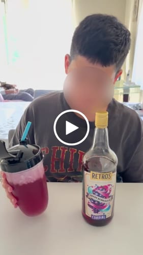 Customer video review of Retro’s Grape Bubblegum Cordial 1 Litre