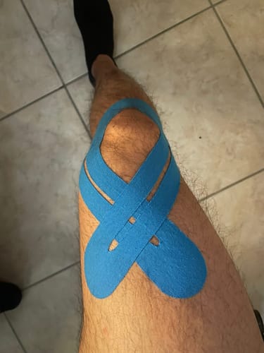 Customer photo review of PRO Tape - Knee Support Tape