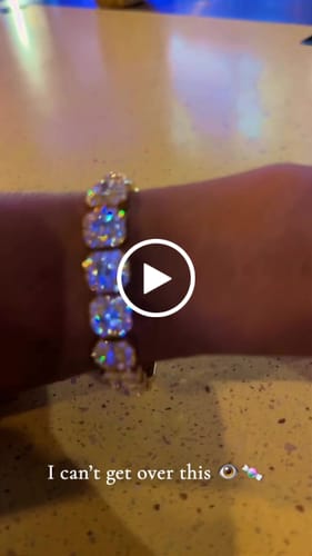Customer video review of 10mm Clustered Tennis Bracelet - Gold