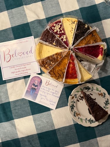 Customer photo review of Ultimate Cheesecake Sampler