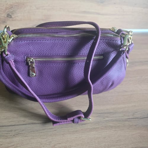 Customer photo review of Zency Women's Genuine Leather Bag Simple High Quality Small Simple Pillow Handbag Female Shoulder Crossbody Ladies Leather Bag