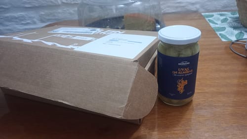 Customer photo review of Fruta en almíbar SIN AZÚCAR