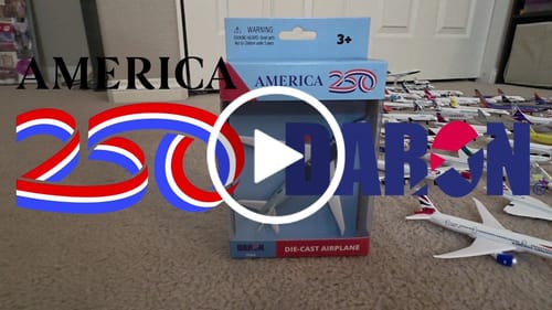 Customer video review of AMERICA 250TH SINGLE PLANE