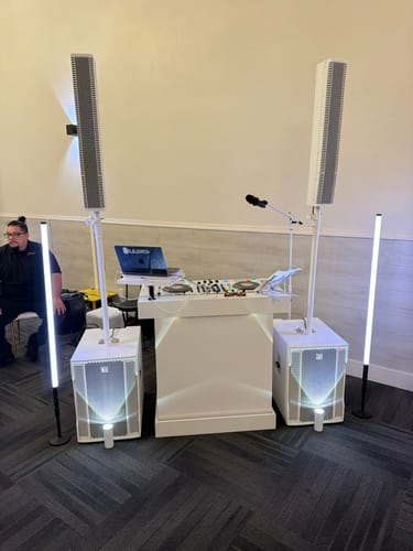 Customer photo review of RCF EVOX 12 Active 15" 2-Way 1400W Portable Line Array PA System - White