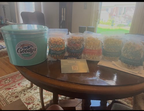 Customer photo review of Popcorn Tester Pack (small 5 packs popcorn)