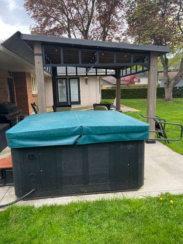 Customer photo review of Custom Spa Cover