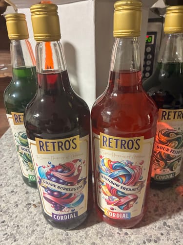 Customer photo review of Retro’s Grape Bubblegum Cordial 1L