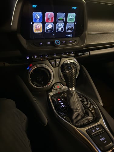 Customer photo review of 2016-2024 Camaro Automatic Shift Knob Carbon Fiber Cover