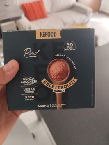 Customer photo review of ELETTROLITI IN POLVERE MAGNESIO MALATO, POTASSIO, SODIO – MANGO