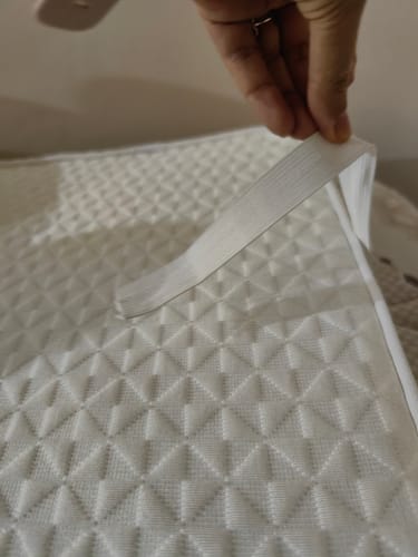 Reseña con foto de un cliente sobre TOPPER DE COLCHÓN DE BAMBÚ