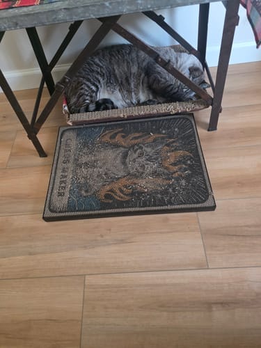 Customer photo review of Chaos Maker - Luxury Cat Scratching Board