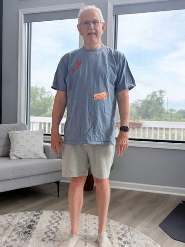 Customer photo review of Hotdog Dive — Premium Tee