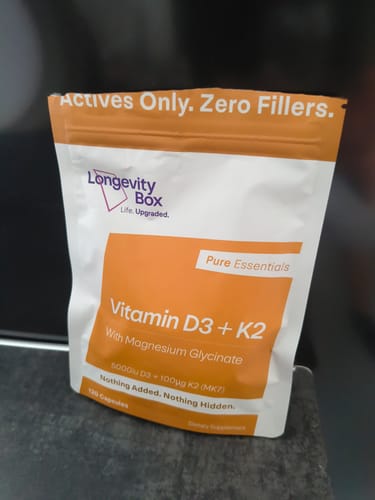 Customer photo review of Ultra-Pure Vitamin D3 500 UI + K2 MK7