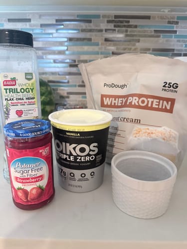 Customer photo review of Gourmet Whey Protein Powders