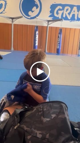 Customer video review of Core Blue Brazilian Jiu Jitsu Kids BJJ Gi