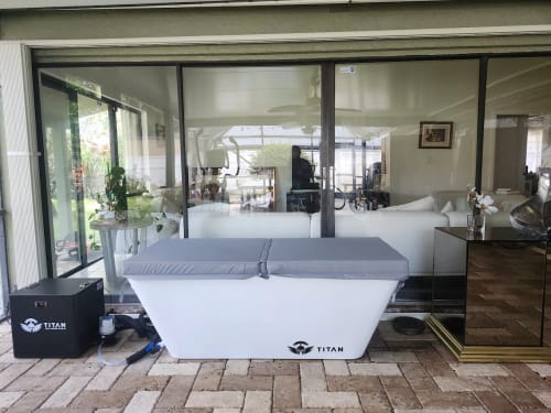 Customer photo review of Apex Acrylic Cold Plunge Tub + Chiller Bundle