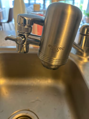 Customer photo review of Evolved H2O™ Advanced Tap Filter
