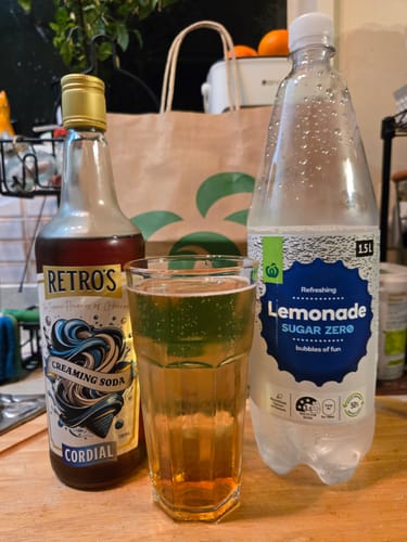 Customer photo review of Retro’s Creaming Soda Cordial 750mL