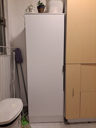Customer photo review of Armario Multiusos 60 cm 1 Puerta Blanco