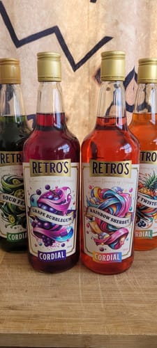 Customer photo review of Retro’s Grape Bubblegum Cordial 750mL