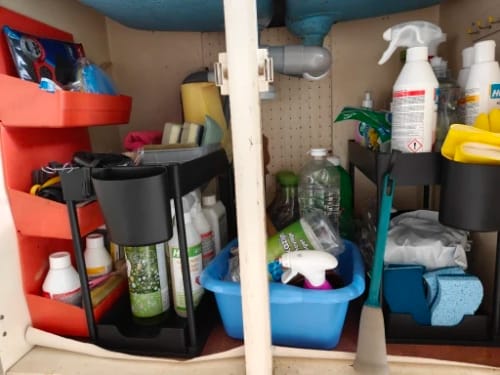 Customer photo review of Under Dink™ – Orden Total Bajo Tu Mueble
