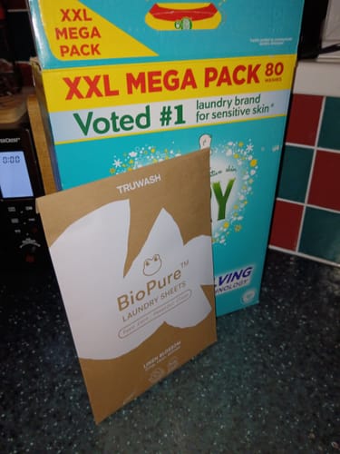 Customer photo review of BioPure Eco-Friendly Laundry Sheets - Up To 60 Washes