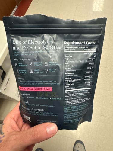 Customer photo review of Essential Mineral Mix Passion Fruit
