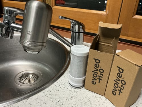 Customer photo review of Evolved H2O™ Tap Water Filter Refill
