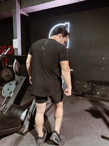 Customer photo review of Training Sport Tee - Sky Blue