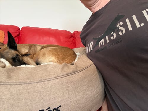 Customer photo review of Fur Missile Shirt