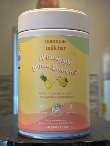 Customer photo review of Pineapple Lemon & Lime Crush Hydration Electrolyte Drink with Verisol® Collagen