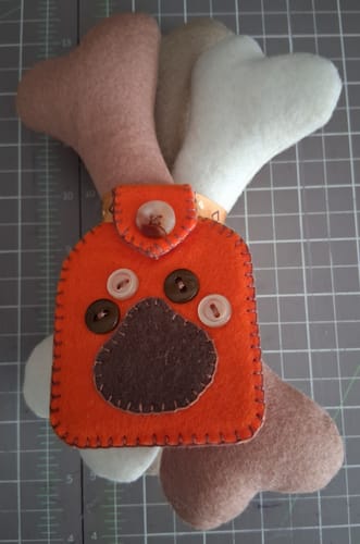 Customer photo review of Memory Dog PDF Pattern and Video Tutorial Workshop
