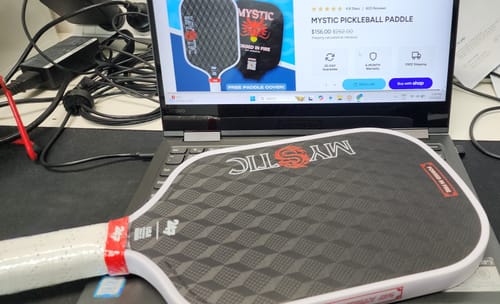 Customer photo review of MYSTIC PICKLEBALL PADDLE