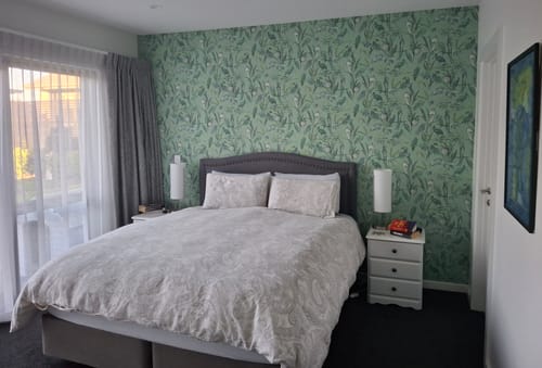 Customer photo review of Jungle Birds Wallpaper - House of Turnowsky - Green