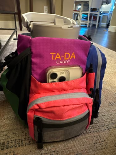 Customer photo review of TA-DA CADDY MESH & ZIPPER POCKETS