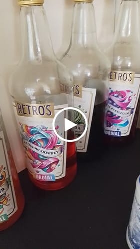 Customer video review of Retro's Rainbow Sherbert Cordial 1L