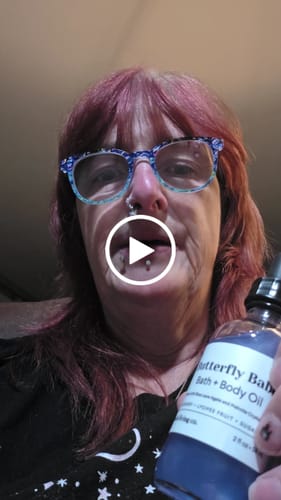 Customer video review of Limited Edition Butterfly Babe Bath & Body Oil