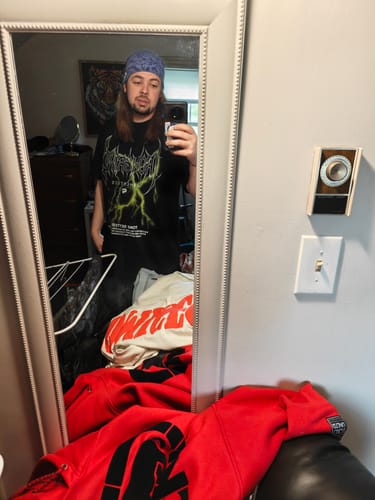 Customer photo review of 'Voltage Setter' Box T-Shirt
