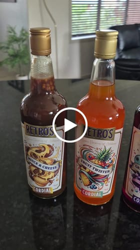 Customer video review of Retro’s Grape Bubblegum Cordial 750mL