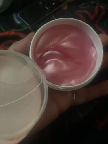 Customer photo review of Medicube PDRN Pink Caffeine Collagen Eye Patch