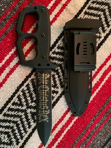 Customer photo review of Ave Christus Rex Trench War Dagger