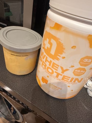 Customer photo review of +1© PREMIUM WHEY PROTEIN (1kg)