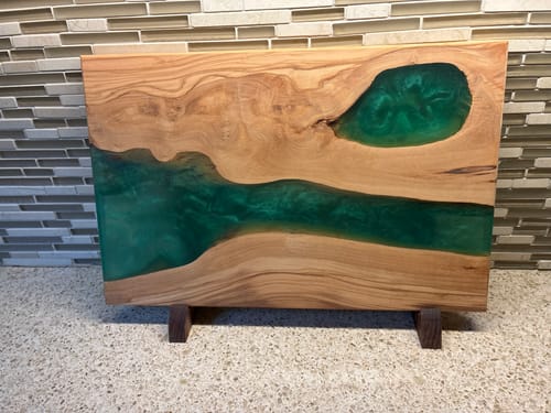 Customer photo review of 18x12x2" Silicone Mold For Epoxy Resin - Charcuterie Board Form