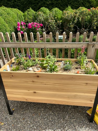 Customer photo review of Winter Covers for Raised Garden Beds